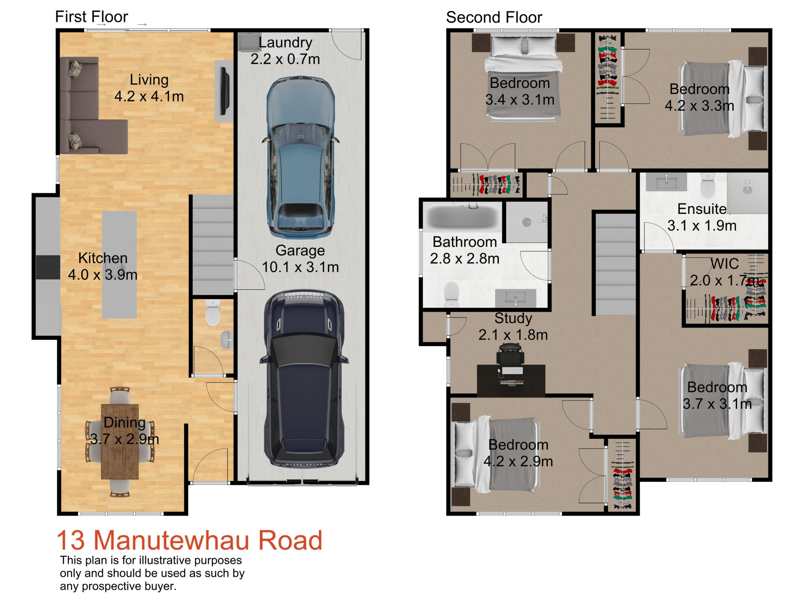 13 Manutewhau Road | 2D Floor Plan 